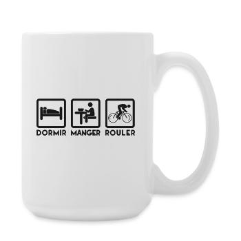Routines quotidiennes en icônes - Grande tasse 440 ml - blanc - Droite
