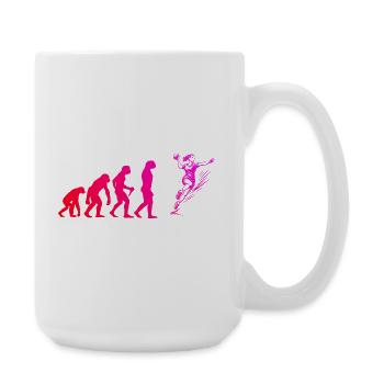 Handball Motiv das sofort wirkt fuer Frauen - Große Tasse 440 ml - Weiß - Rechts