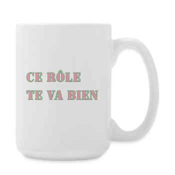 DIESE ROLLE PASST GUT ZU DIR - Große Tasse 440 ml - Weiß - Rechts
