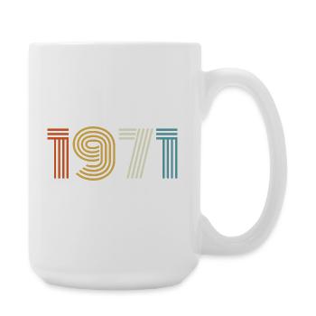 1971 Geschenk 1971 Jahrgang 1971 - Große Tasse 440 ml - Weiß - Rechts