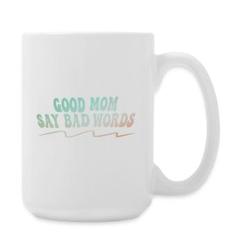 Gute Mama Flucht Lustiges Mutter Sprüche Design - Große Tasse 440 ml - Weiß - Rechts