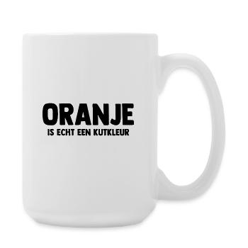 Oranje is echt een Kutkleur - Nederland - Niederla - Große Tasse 440 ml - Weiß - Rechts