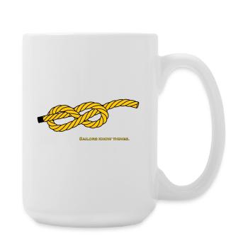 Eight Knots - Knot Ship Captain Sailing Anchor - Large Mug 440 ml - white - Right
