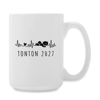 Futur Tonton 2027 Annonce Grossesse Pour Oncle - Grande tasse 440 ml - blanc - Droite