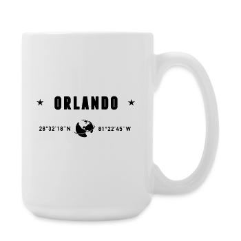 Orlando, Florida Koordinaten Planet Erde - Große Tasse 440 ml - Weiß - Rechts