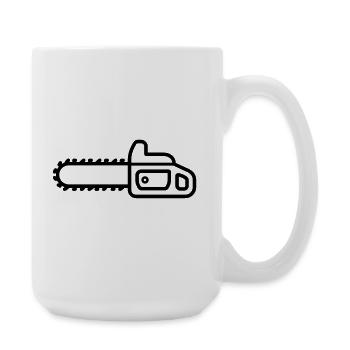 chainsaw - Large Mug 440 ml - white - Right