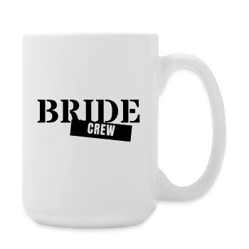 Équipe de la mariée - Équipe de la fête de garçon Filles de la fête de mariage de la mariée - Grande tasse 440 ml - blanc - Droite