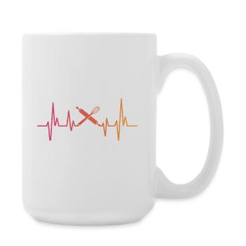 Bakery Sunset Heartbeat Baker - Große Tasse 440 ml - Weiß - Rechts