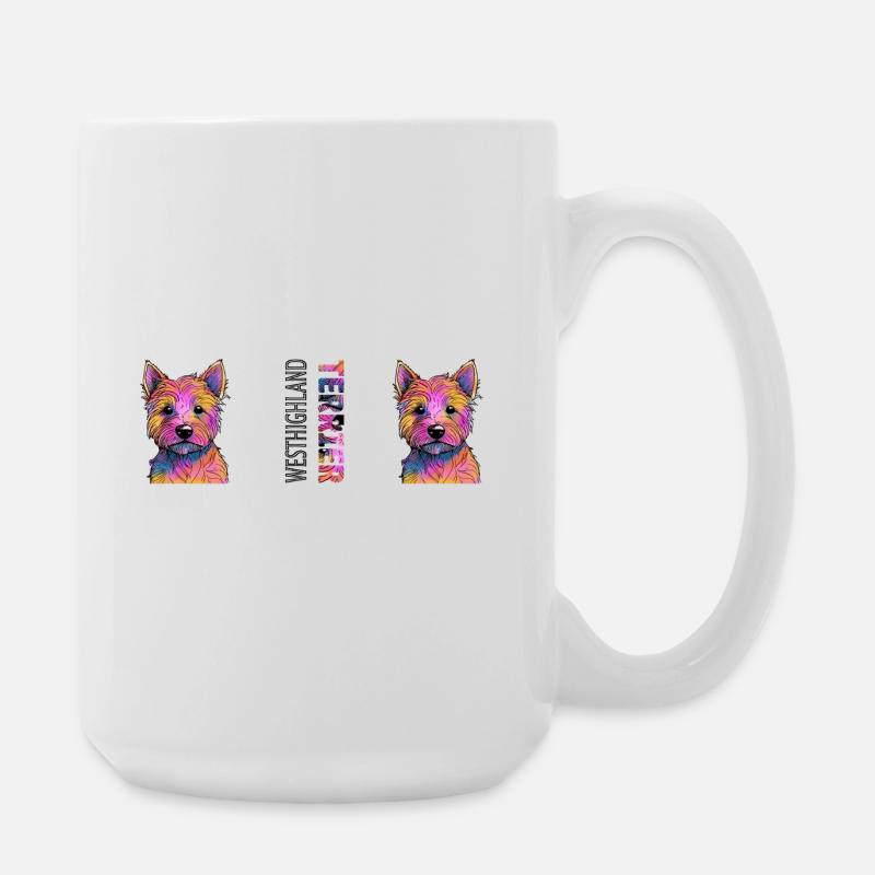West Highland Terrier - Große Tasse 440 ml - Weiß