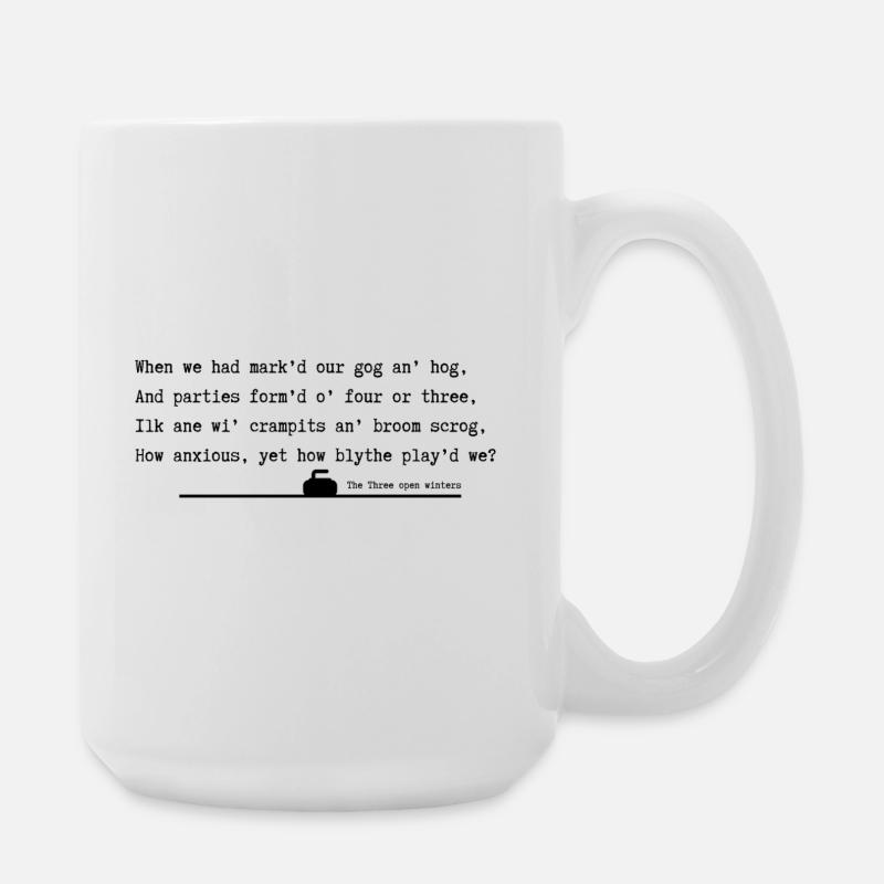 Drei offene Winter - Große Tasse 440 ml - Weiß
