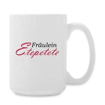 Miss Etepetete lettering - Large Mug 440 ml - white - Right
