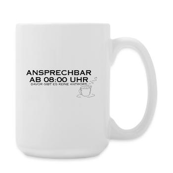 Disponible à partir de 08h00. - Grande tasse 440 ml - blanc - Droite