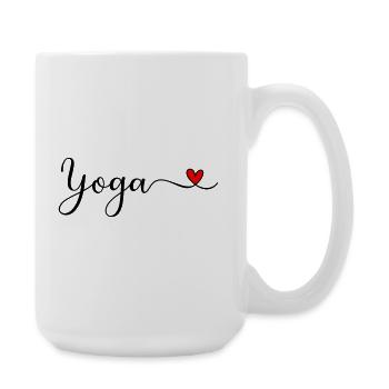 Yoga - Große Tasse 440 ml - Weiß - Rechts