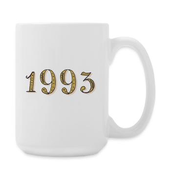 Cadeau d’anniversaire 1993 Vintage 1993  - Grande tasse 440 ml - blanc - Droite