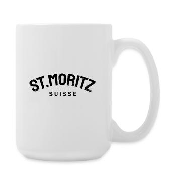 St. Moritz - Suisse - Switzerland - Swiss - Grande tasse 440 ml - blanc - Droite