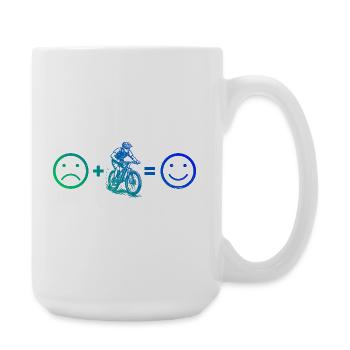 Einfach Mountainbike zeitloses Design - Große Tasse 440 ml - Weiß - Rechts