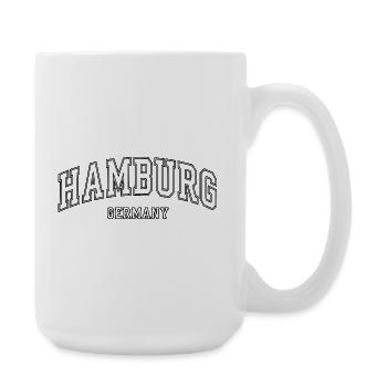 Hamburg Germany City Motif Modern - Large Mug 440 ml - white - Right