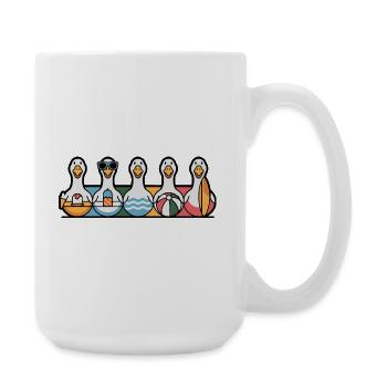 Rangée d’oies d’été - Grande tasse 440 ml - blanc - Droite