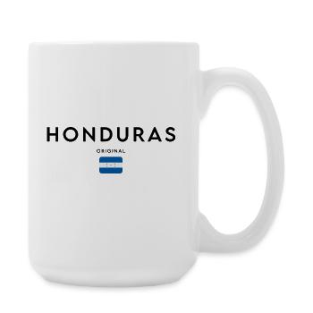 Drapeau du Honduras, design minimaliste élégant - Grande tasse 440 ml - blanc - Droite