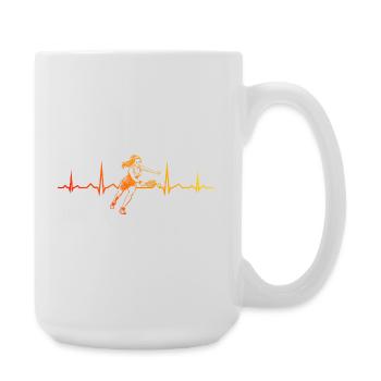 Pickleball pro design for pickleball player fans - Large Mug 440 ml - white - Right