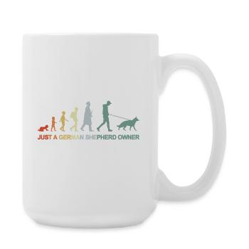 Evolution German Shepherd Owner - Large Mug 440 ml - white - Right