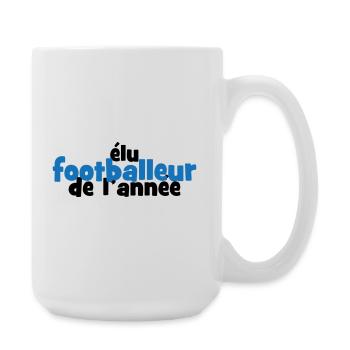 Footballeur de l'Année : Dominez le Classement - Grande tasse 440 ml - blanc - Droite