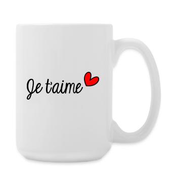 BONNE FÊTE. FÊTE DES MÈRES. FÊTE DES PÈRES. FÊTE - Grande tasse 440 ml - blanc - Droite