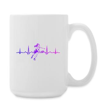Pickleball Coach Gift for Pickleball Game Fans - Large Mug 440 ml - white - Right