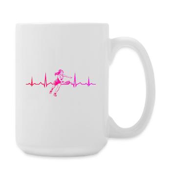 Pickleball Amateur Geschenkidee für den Geburtstag - Große Tasse 440 ml - Weiß - Rechts
