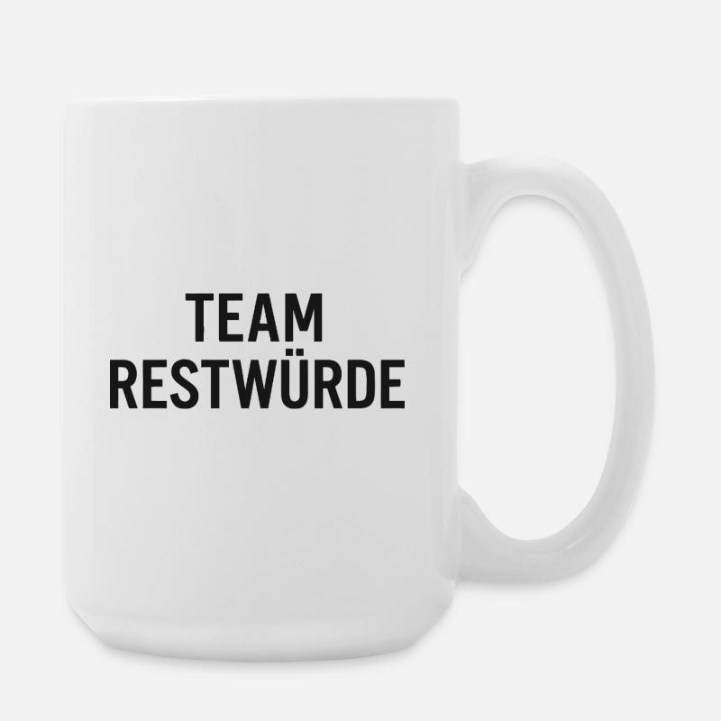 Team Restwürde - Große Tasse 440 ml - Weiß