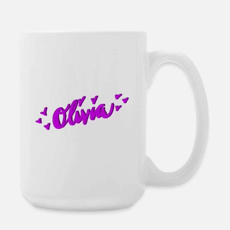 Olivia - Large Mug 440 ml - white