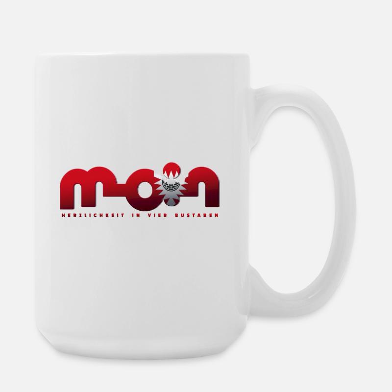 Moin - Große Tasse 440 ml - Weiß