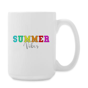 Ambiance estivale - Grande tasse 440 ml - blanc - Droite