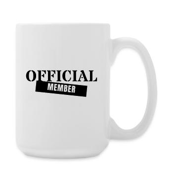 Official Member - Crew Team Club Mitglied Event - Große Tasse 440 ml - Weiß - Rechts