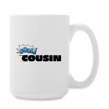Lettrage de cousin cool pour le cousin cool - Grande tasse 440 ml - blanc - Droite
