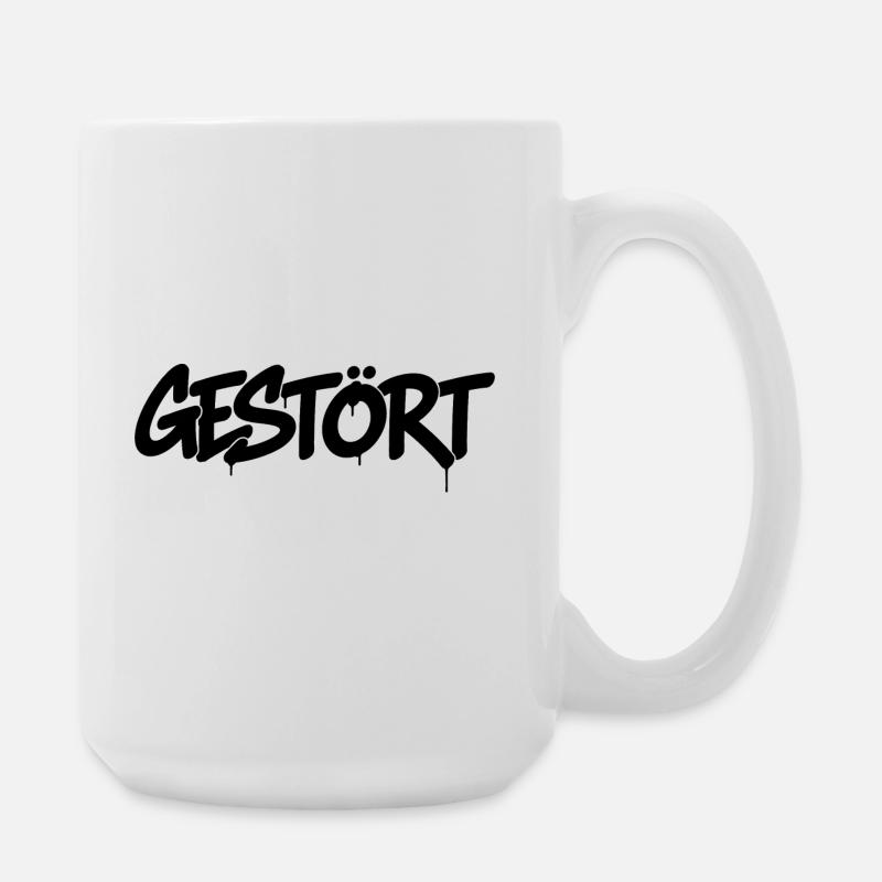 GESTÖRT - Large Mug 440 ml - white