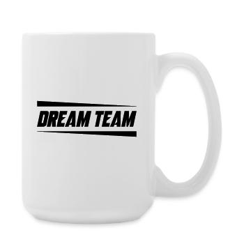 Dream Team Mannschaft - Große Tasse 440 ml - Weiß - Rechts