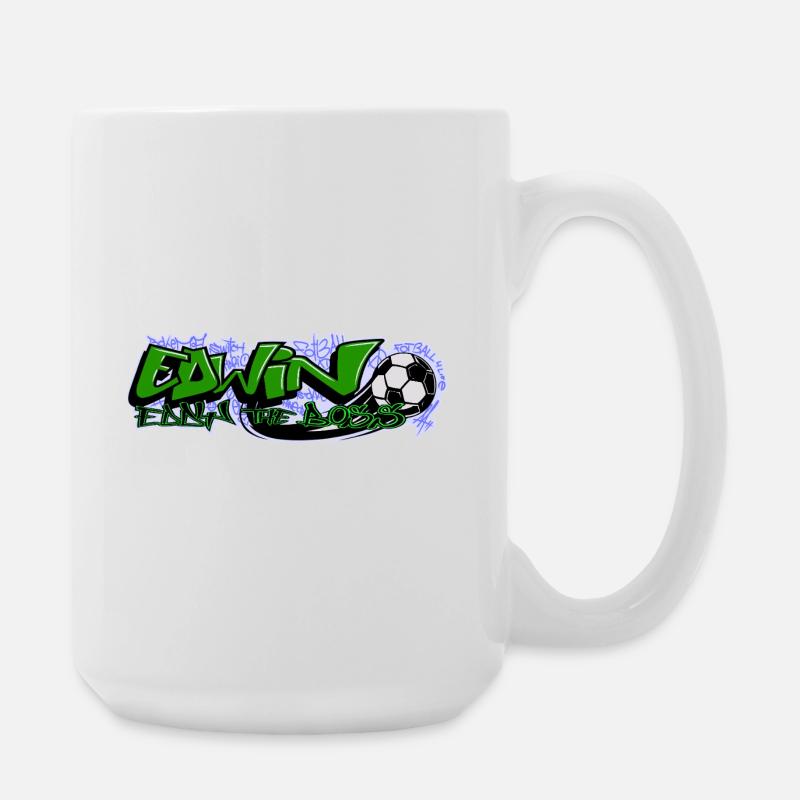 Edwin Graffiti Soccer - Grande tasse 440 ml - blanc