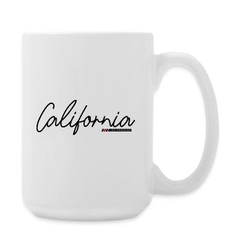 Abstraktes Naturlandschaftsmotiv - Große Tasse 440 ml - Weiß - Rechts