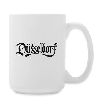 Logo gothique de Duiseldorf - Grande tasse 440 ml - blanc - Droite