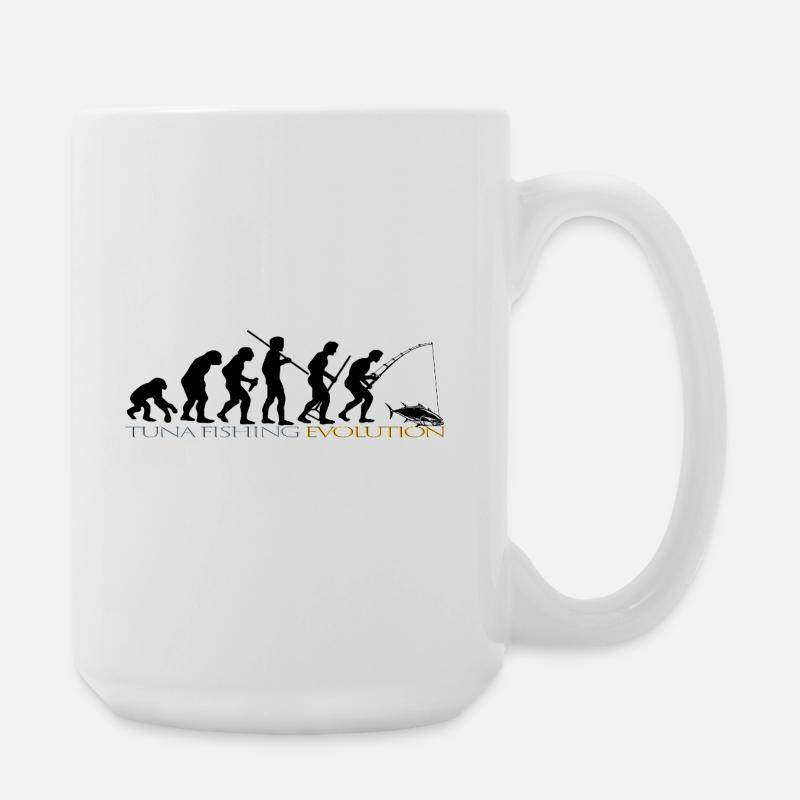 FISHING EVOLUTION - Large Mug 440 ml - white