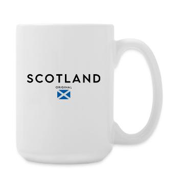 I love Scotland, Scottish flag - Large Mug 440 ml - white - Right