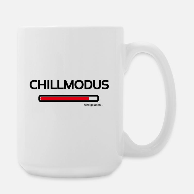 Chillmodus - heute wird nur noch ausgeruht - Große Tasse 440 ml - Weiß