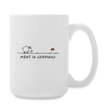 Mowing in Germany – pun Made in Germany - Large Mug 440 ml - white - Right
