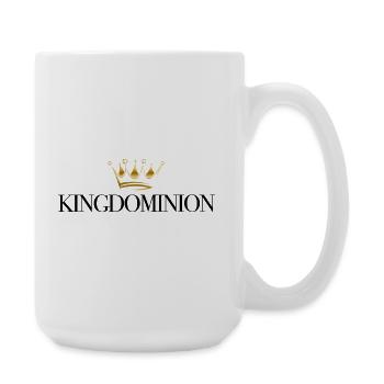 Goldene Krone Eleganz Motiv - Große Tasse 440 ml - Weiß - Rechts