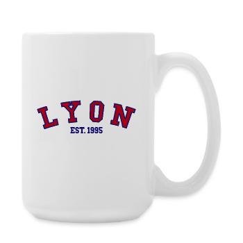 Lyon Est. 1995 - Große Tasse 440 ml - Weiß - Rechts