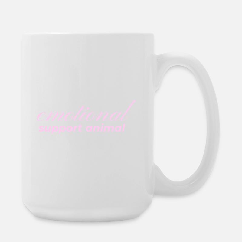 Emotional Support Animal - Große Tasse 440 ml - Weiß