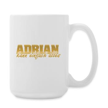 Adrian as a woman - Large Mug 440 ml - white - Right