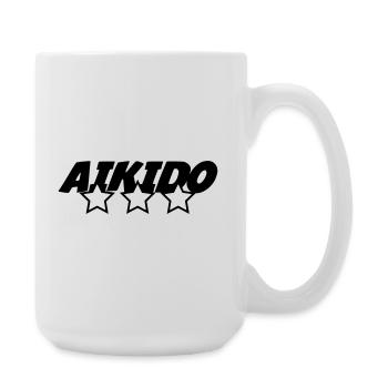 Aïkido - Art Martial - Aïkidoka - Grande tasse 440 ml - blanc - Droite