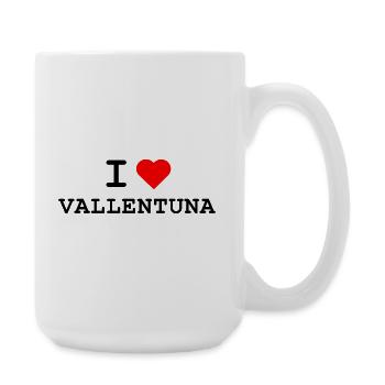 Ich liebe Vallentuna - I love Vallentuna - Große Tasse 440 ml - Weiß - Rechts